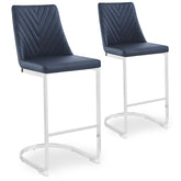Lot de 2 chaises de bar design Mistigri Simili Noir
