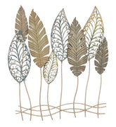 Panel decorativo Hojas Metal y MDF