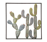 Decoración de pared Cactus Marco Metal Multicolor