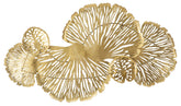 Panel decorativo de metal dorado Iris