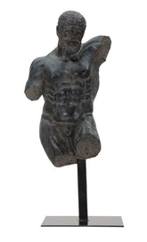 Busto de poliresina masculino Negro