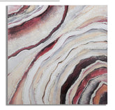 Tableau abstrait cadre en bois couleurs brillantes