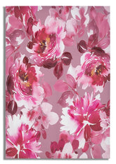 Impresión sobre lienzo, marco de madera, floral, colores vivos
