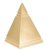Objeto decorativo Pirámide dorada