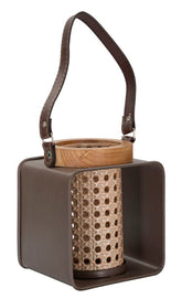 Lanterne métal et bois design 19ème siècle