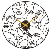 Reloj de pared redondo Esfera estilizada
