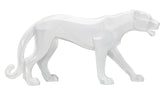 Estatua Pantera Blanca geométrica