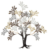 Panel de pared decorativo Albero de metal 3D árbol multicolor