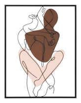 Panel de pared decorativo de metal figurativo pareja inserciones de colores