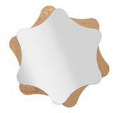 Espejo de pared Estrella de madera