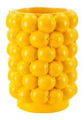 Jarrón de resina Limón amarillo