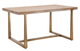 Mesa rectangular Ankara de metal y madera
