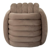 Puf Softy Terciopelo Gris