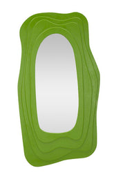Espejo de pared sinuoso Dafne Verde