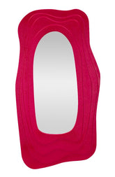 Espejo de pared sinuoso Dafne Fucsia