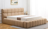Cama canapé acolchada Carita 180x200cm tela beige