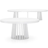 Mesa extensible ovalada Avintos M.D.F blanca