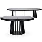 Mesa extensible ovalada Avintos negra