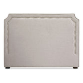 Tête de lit Milana 140cm Tissu Beige avec clous de tapissier