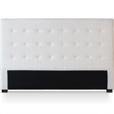 Cabecero Adelle 180cm de tela bouclé crema capitoné