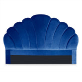 Cabecero Avia de 160 cm en terciopelo azul