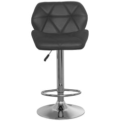 La chaise de bar matelassée Lizie Gris