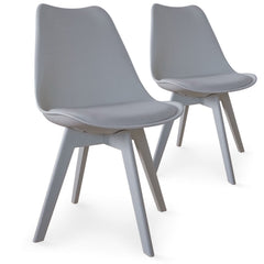 Lot de 2 chaises Juno Gris