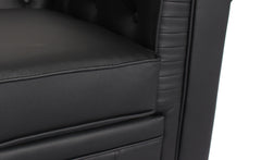 Le canapé Chesterfield capitonné 3 places original noir