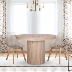 Lot de 2 chaises scandinaves Larry plexi Transparent