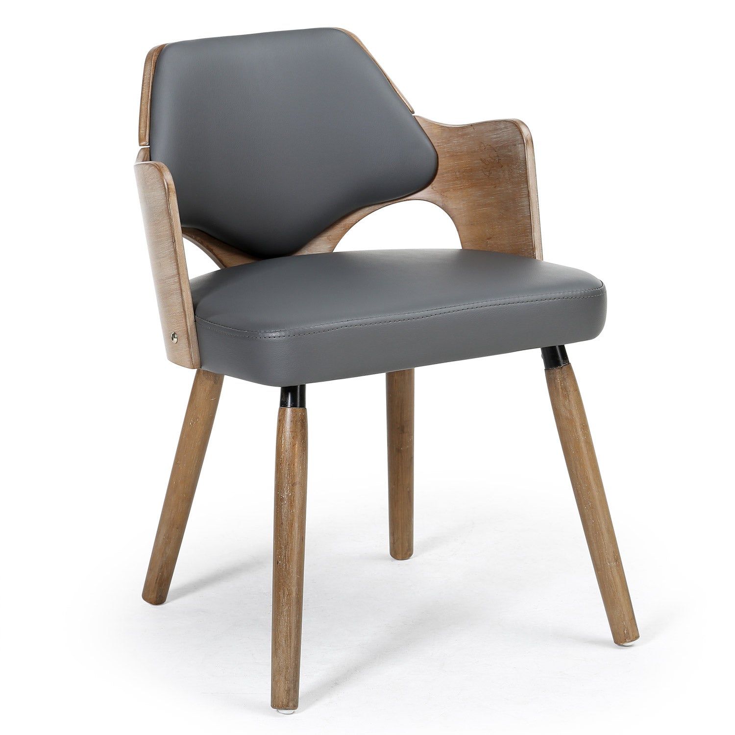 Lot de 2 chaises scandinave Dima Vintage Gris