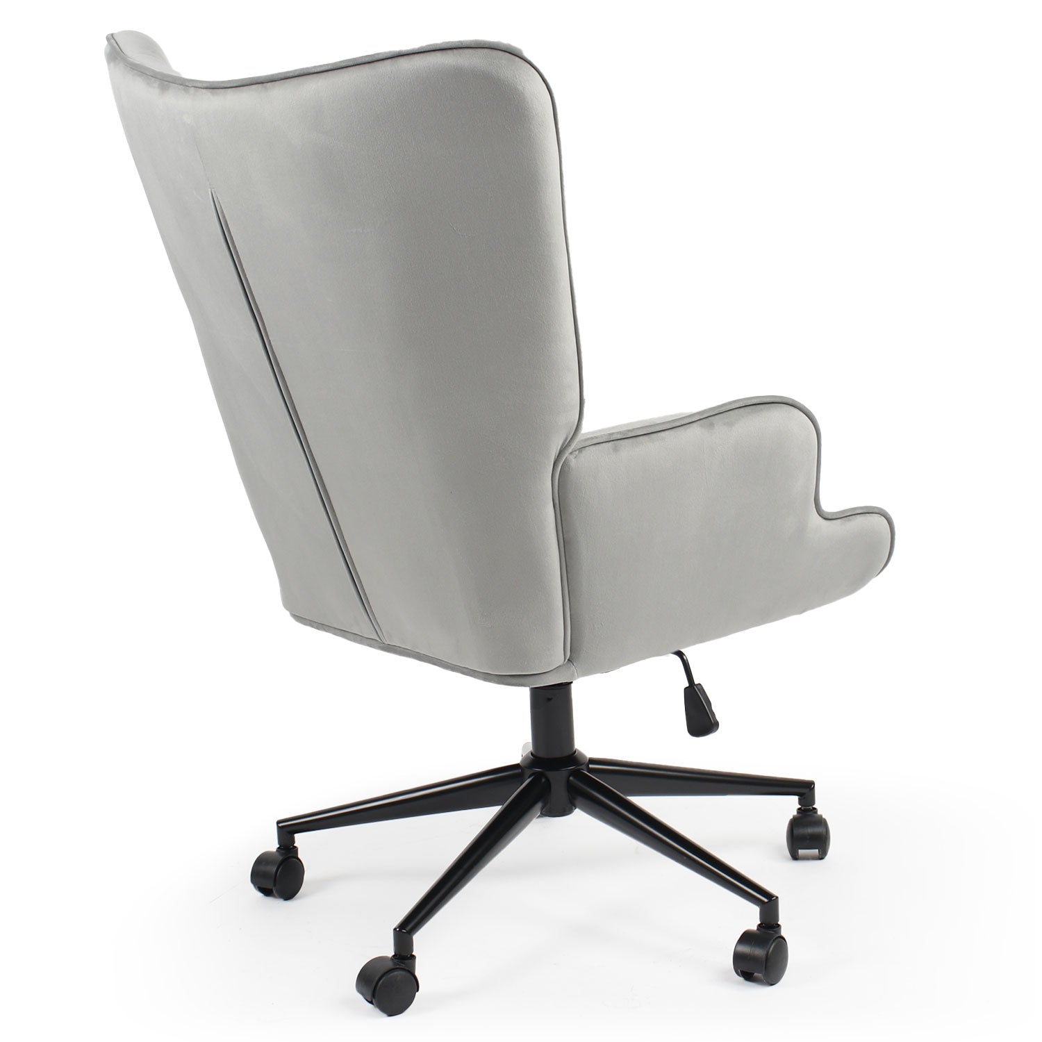 Fauteuil de bureau moderne à haut dossier Florelo Velours Gris