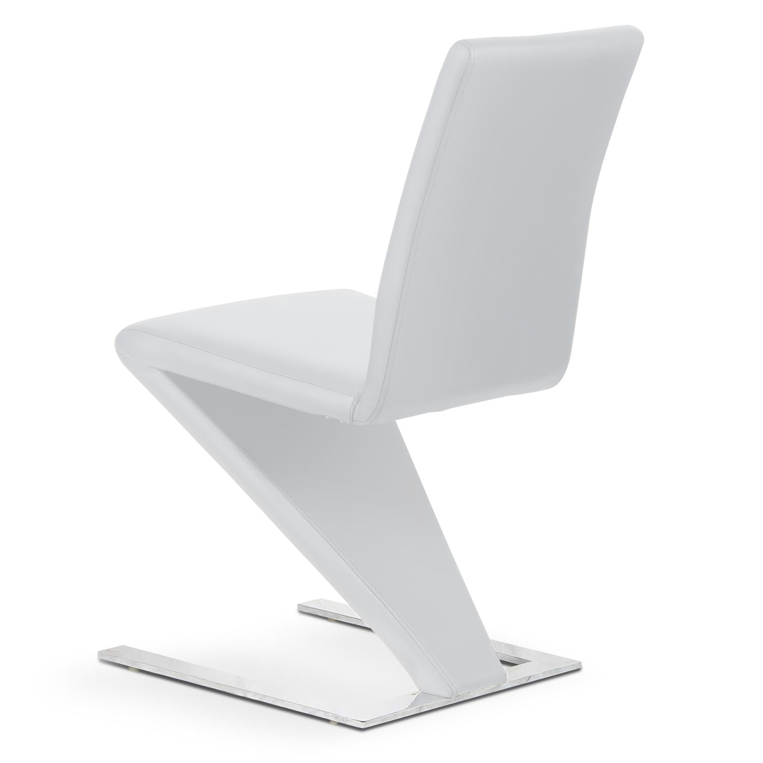 Lot de 2 chaises design et modernes blanches Flash
