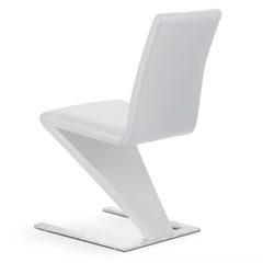 Lot de 2 chaises design et modernes blanches Flash