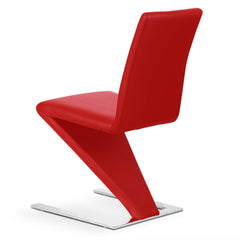 Lot de 2 chaises design et modernes rouges Flash