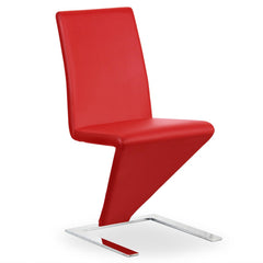 Lot de 2 chaises design et modernes rouges Flash