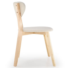Lot de 2 chaise style scandinave Canada Crème