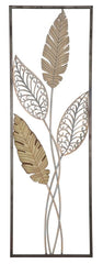 Panel de pared de metal y MDF de hojas 3D