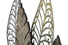 Panel decorativo Hojas Metal y MDF