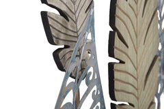 Panel decorativo Hojas Metal y MDF