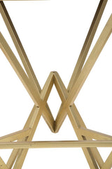 Taburete de bar Pirámide metal dorado Tejido negro