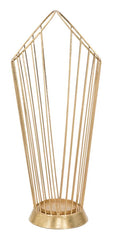 Paragüero de acero dorado minimalista