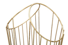 Paragüero de acero dorado minimalista