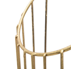Paragüero de acero dorado minimalista