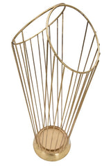 Paragüero de acero dorado minimalista