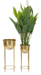 Florero metálico dorado Coppia