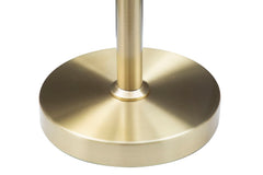 Lámpara de mesa Glamy 4 luces Metal dorado y Cristal opaco