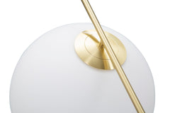 Lámpara de techo Glamy Metal Dorado Esfera Cristal Opaco