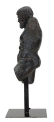 Busto de poliresina masculino Negro