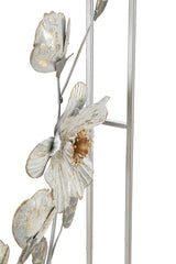 Panel de pared de metal con diseño floral 3D Flix
