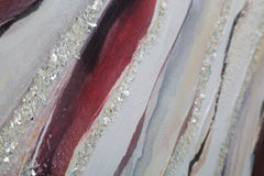 Tableau abstrait cadre en bois couleurs brillantes